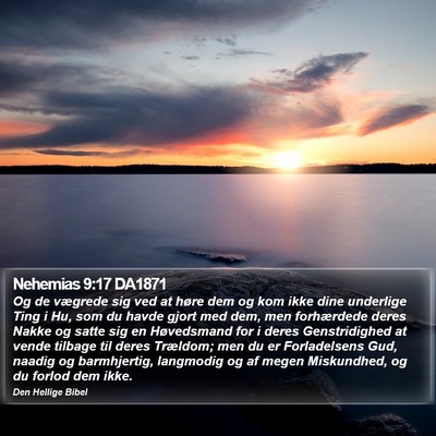 Nehemias 9:17 DA1871 Bible Verse Image