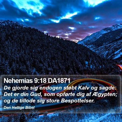 Nehemias 9:18 DA1871 Bible Verse Image