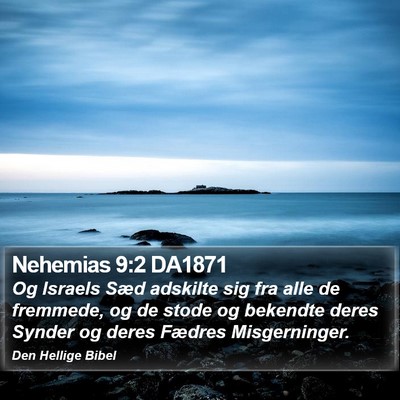 Nehemias 9:2 DA1871 Bible Verse Image
