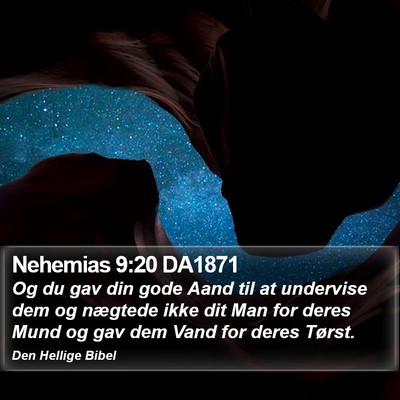 Nehemias 9:20 DA1871 Bible Verse Image
