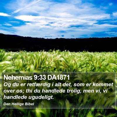 Nehemias 9:33 DA1871 Bible Verse Image