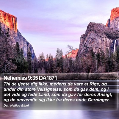Nehemias 9:35 DA1871 Bible Verse Image