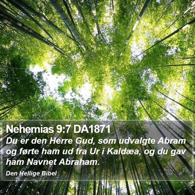 Nehemias 9:7 DA1871 Bible Verse Image