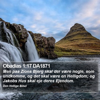 Obadias 1:17 DA1871 Bible Verse Image