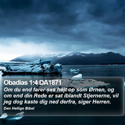 Obadias 1:4 DA1871 Bible Verse Image