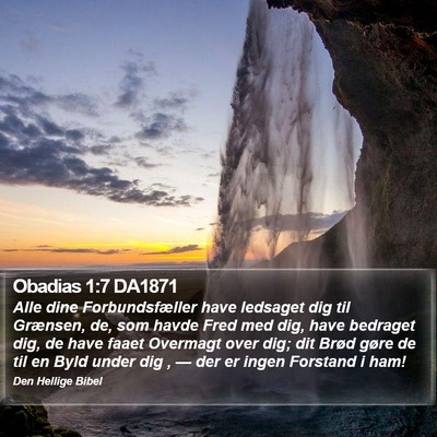 Obadias 1:7 DA1871 Bible Verse Image