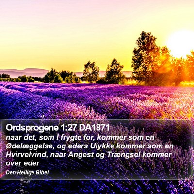 Ordsprogene 1:27 DA1871 Bible Verse Image