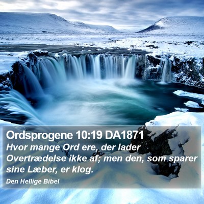 Ordsprogene 10:19 DA1871 Bible Verse Image