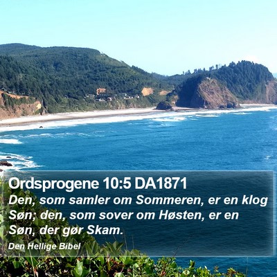Ordsprogene 10:5 DA1871 Bible Verse Image