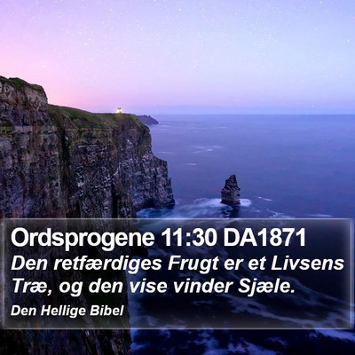 Ordsprogene 11:30 DA1871 Bible Verse Image