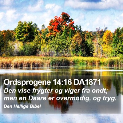Ordsprogene 14:16 DA1871 Bible Verse Image