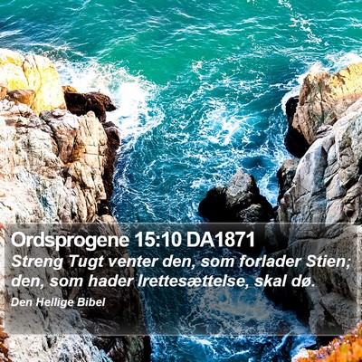 Ordsprogene 15:10 DA1871 Bible Verse Image