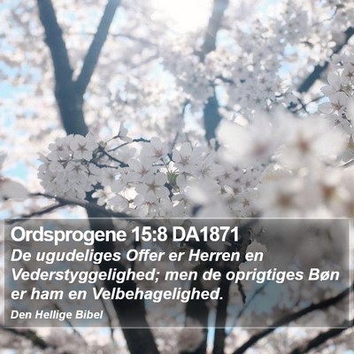 Ordsprogene 15:8 DA1871 Bible Verse Image
