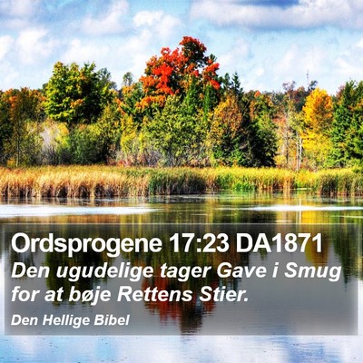 Ordsprogene 17:23 DA1871 Bible Verse Image