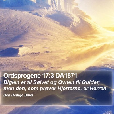 Ordsprogene 17:3 DA1871 Bible Verse Image
