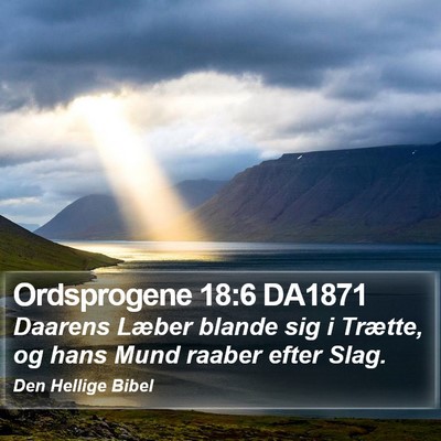 Ordsprogene 18:6 DA1871 Bible Verse Image