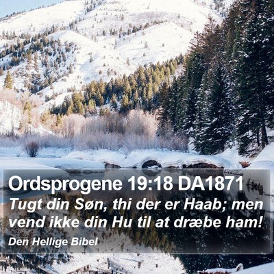 Ordsprogene 19:18 DA1871 Bible Verse Image