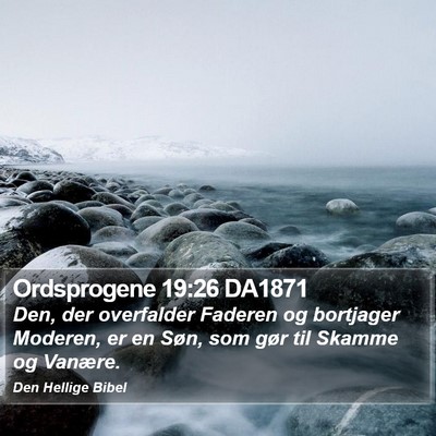 Ordsprogene 19:26 DA1871 Bible Verse Image