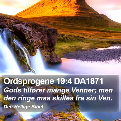Ordsprogene 19:4 DA1871 Bible Verse Image