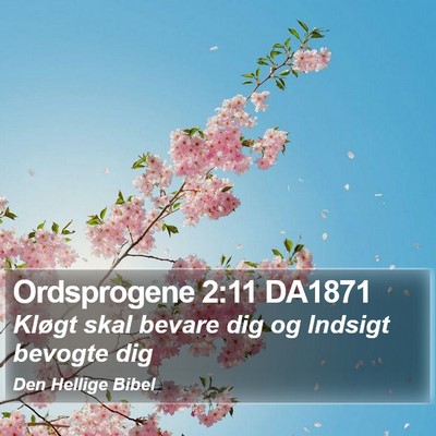 Ordsprogene 2:11 DA1871 Bible Verse Image