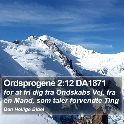 Ordsprogene 2:12 DA1871 Bible Verse Image