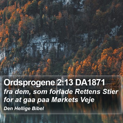 Ordsprogene 2:13 DA1871 Bible Verse Image