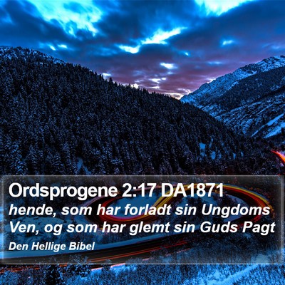 Ordsprogene 2:17 DA1871 Bible Verse Image