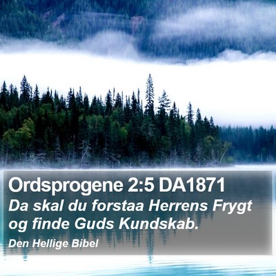 Ordsprogene 2:5 DA1871 Bible Verse Image