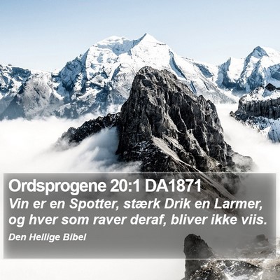 Ordsprogene 20:1 DA1871 Bible Verse Image
