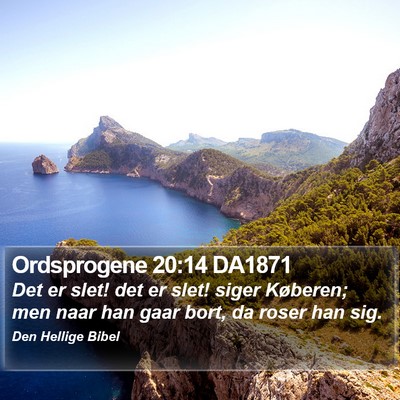 Ordsprogene 20:14 DA1871 Bible Verse Image
