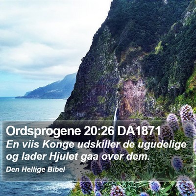 Ordsprogene 20:26 DA1871 Bible Verse Image