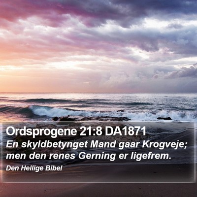 Ordsprogene 21:8 DA1871 Bible Verse Image