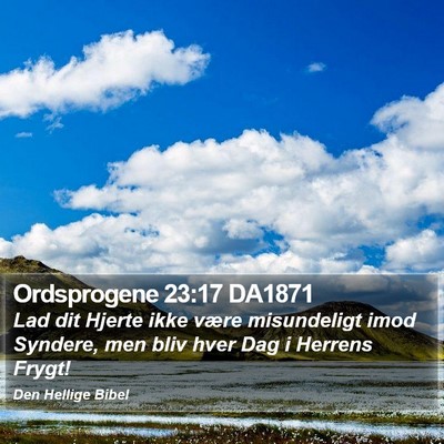Ordsprogene 23:17 DA1871 Bible Verse Image