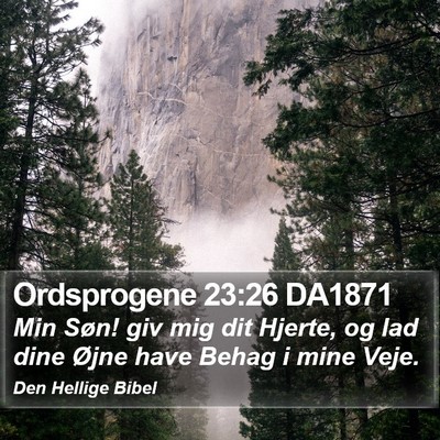 Ordsprogene 23:26 DA1871 Bible Verse Image