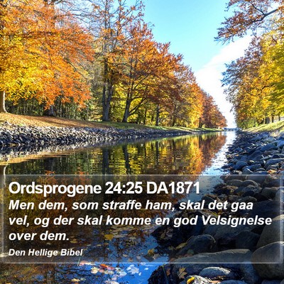 Ordsprogene 24:25 DA1871 Bible Verse Image