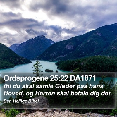Ordsprogene 25:22 DA1871 Bible Verse Image