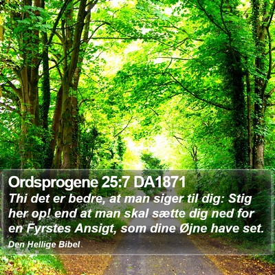 Ordsprogene 25:7 DA1871 Bible Verse Image