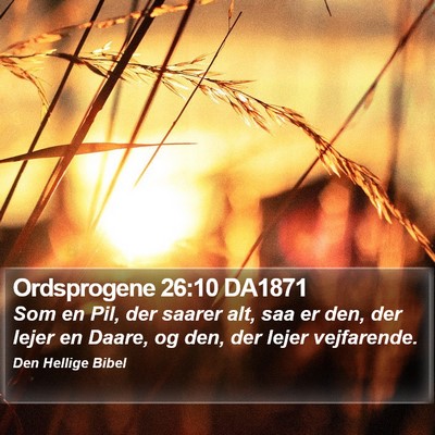 Ordsprogene 26:10 DA1871 Bible Verse Image