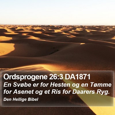 Ordsprogene 26:3 DA1871 Bible Verse Image