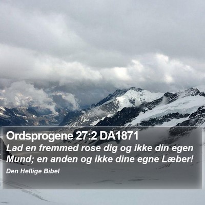 Ordsprogene 27:2 DA1871 Bible Verse Image