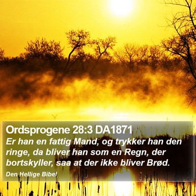 Ordsprogene 28:3 DA1871 Bible Verse Image