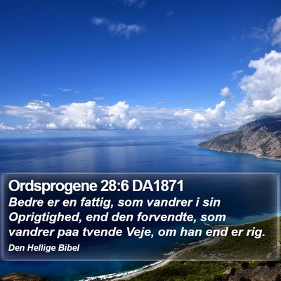 Ordsprogene 28:6 DA1871 Bible Verse Image