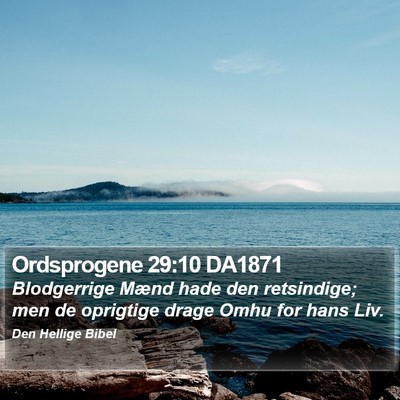Ordsprogene 29:10 DA1871 Bible Verse Image