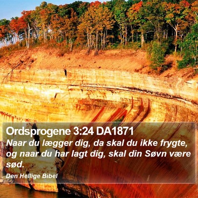 Ordsprogene 3:24 DA1871 Bible Verse Image