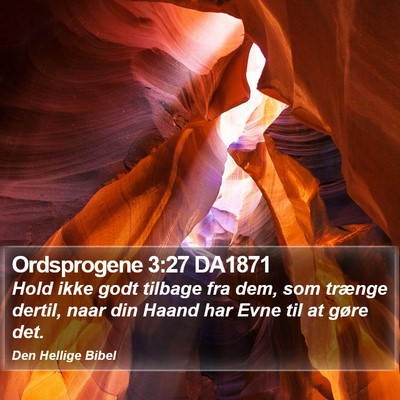 Ordsprogene 3:27 DA1871 Bible Verse Image