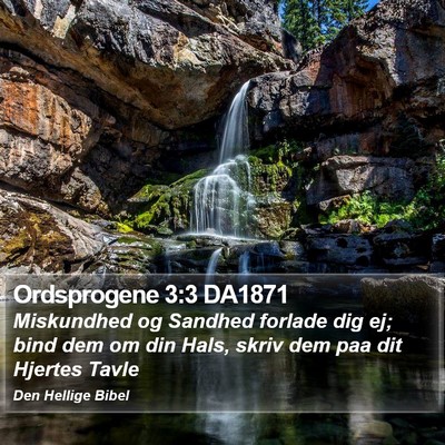 Ordsprogene 3:3 DA1871 Bible Verse Image