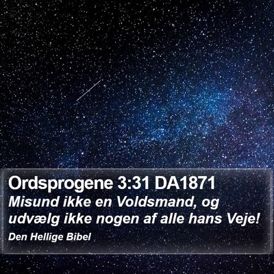 Ordsprogene 3:31 DA1871 Bible Verse Image