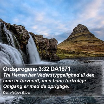 Ordsprogene 3:32 DA1871 Bible Verse Image