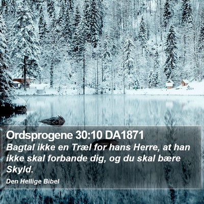 Ordsprogene 30:10 DA1871 Bible Verse Image
