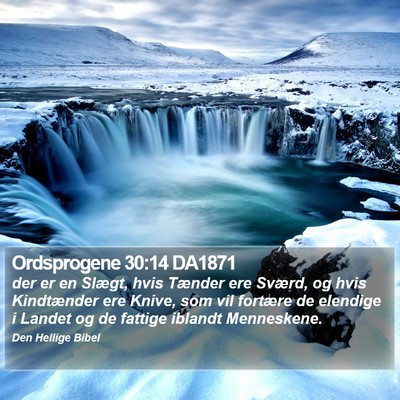 Ordsprogene 30:14 DA1871 Bible Verse Image